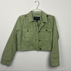 JCREW/ hunter green NWT crop utility jacket